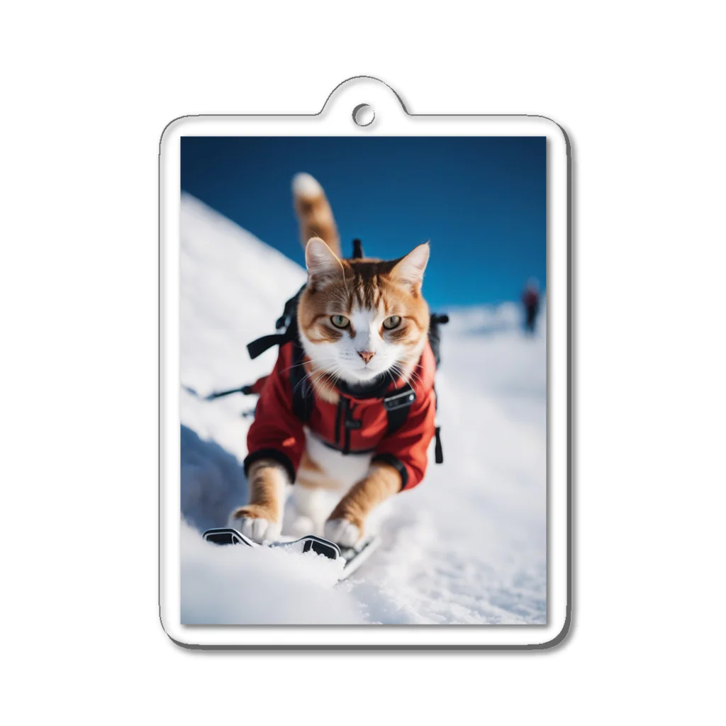 GoldCatの雪猫 Acrylic Key Chain