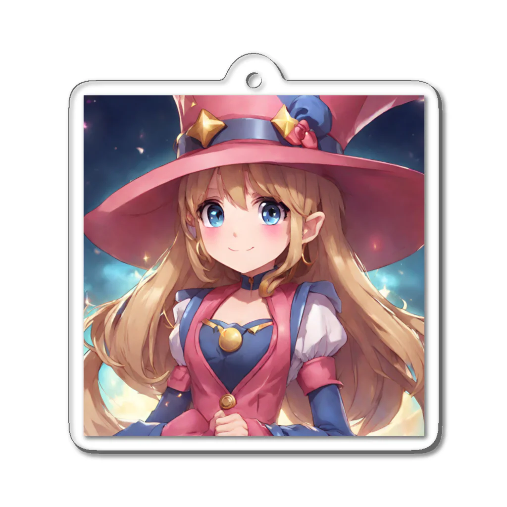 魔法使いギルドの魔法使いギルド　少女 Acrylic Key Chain