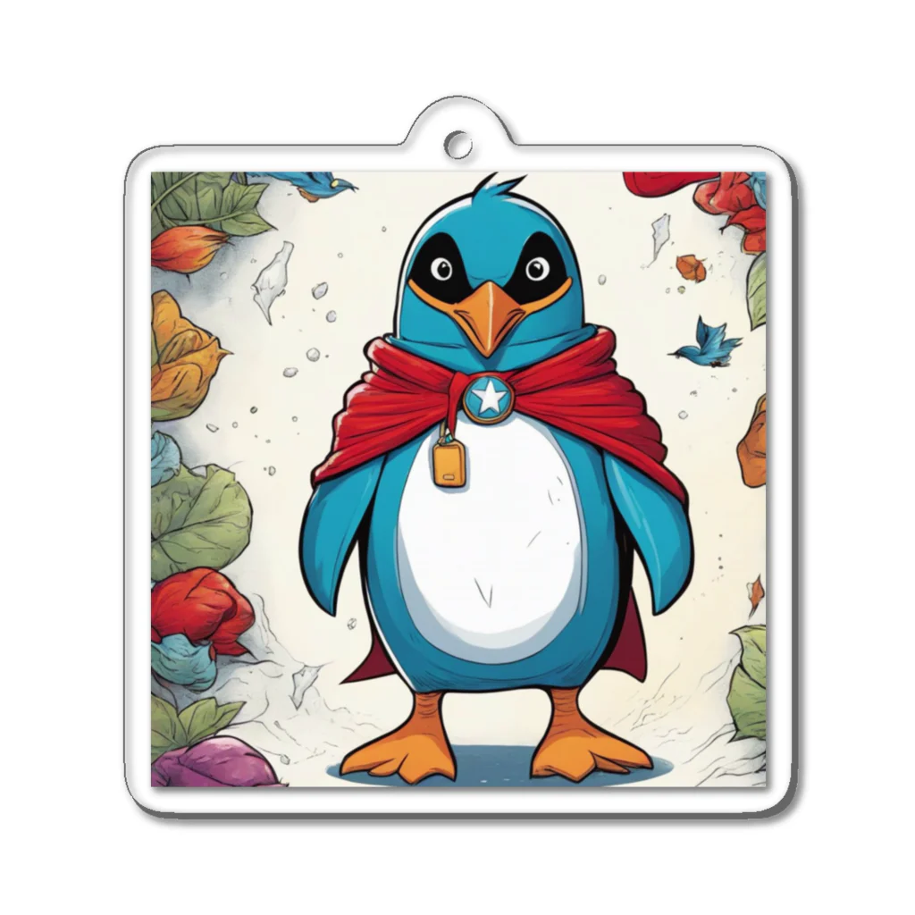 hypudgyのヒーローペンギンB Acrylic Key Chain