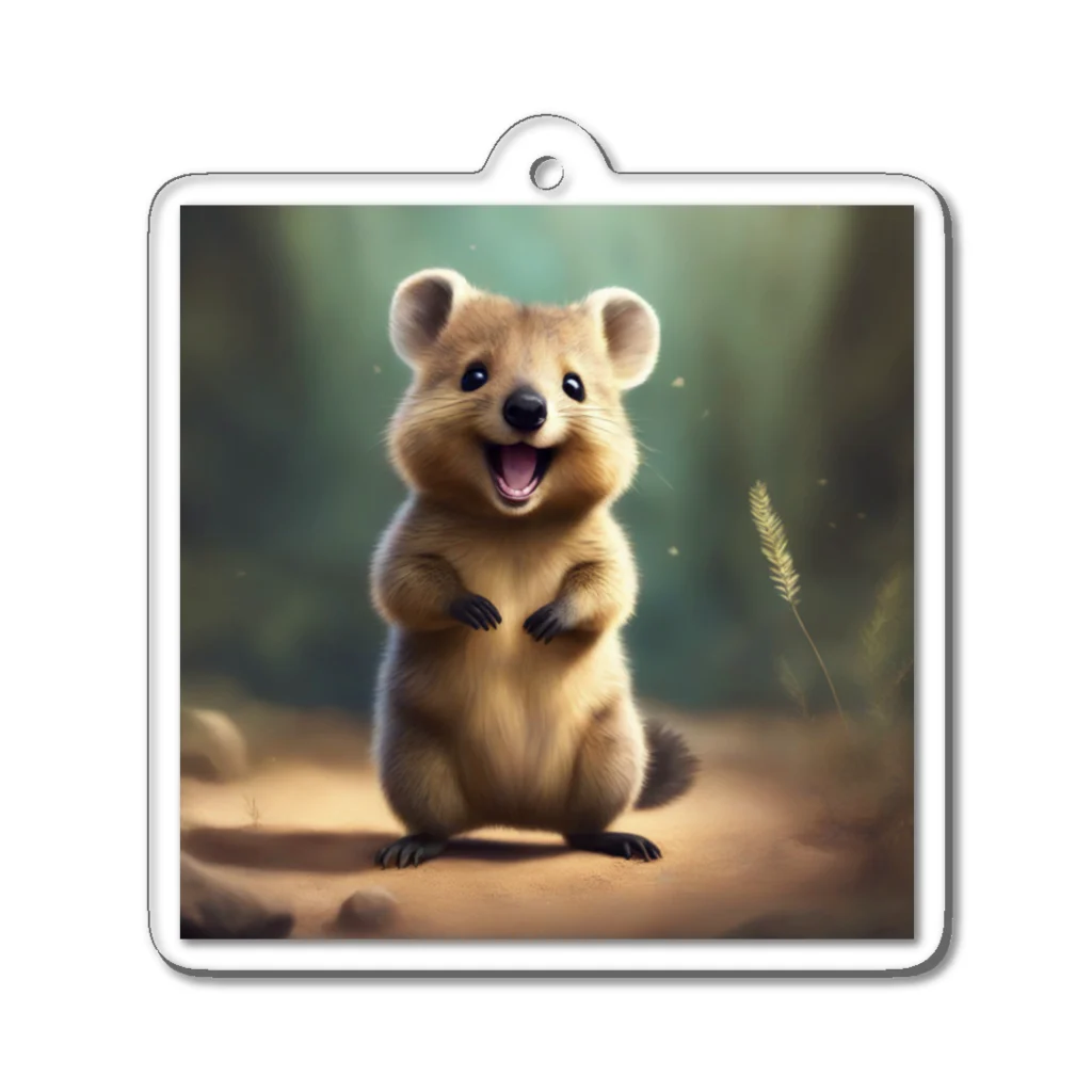 BaobabQuokkaのクオッカワラビーの赤ちゃん Acrylic Key Chain