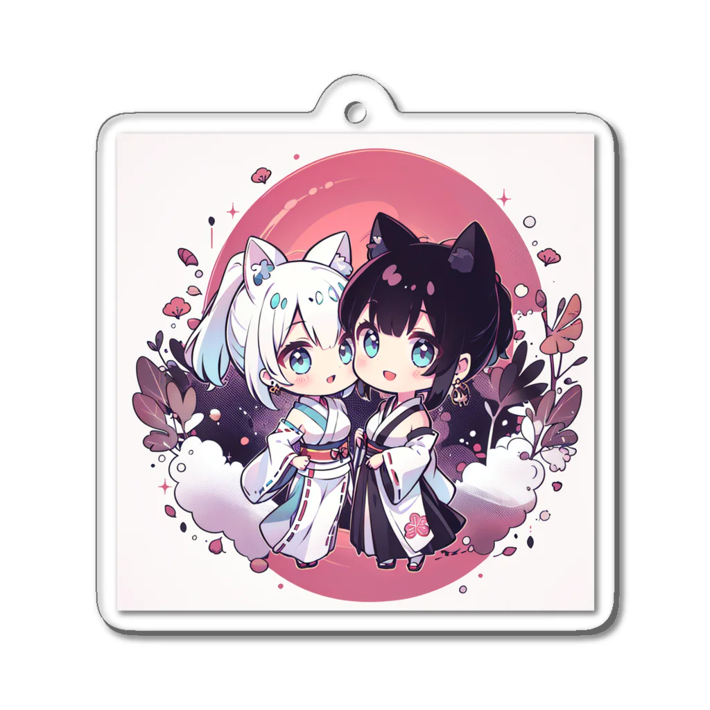 JAPのNekoMimi巫女ちゃんず Acrylic Key Chain