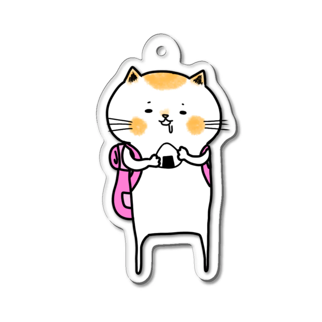 さかやの白茶ねこ Acrylic Key Chain