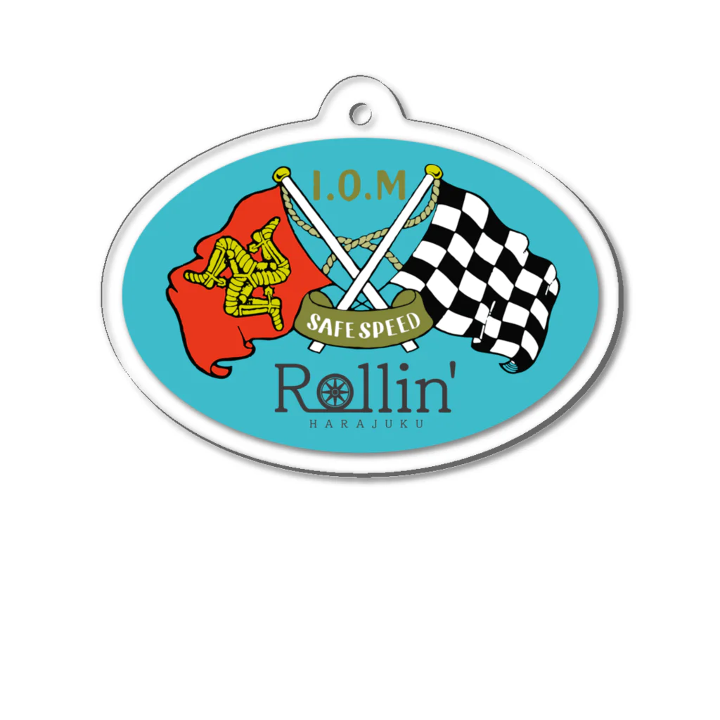 Rollin_HARAJUKUのI.O.M アクリルキーホルダー