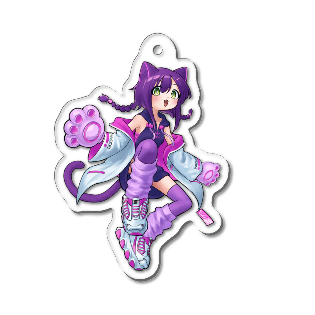 NEKOROiD GIRLS SHOPのモモ Acrylic Key Chain