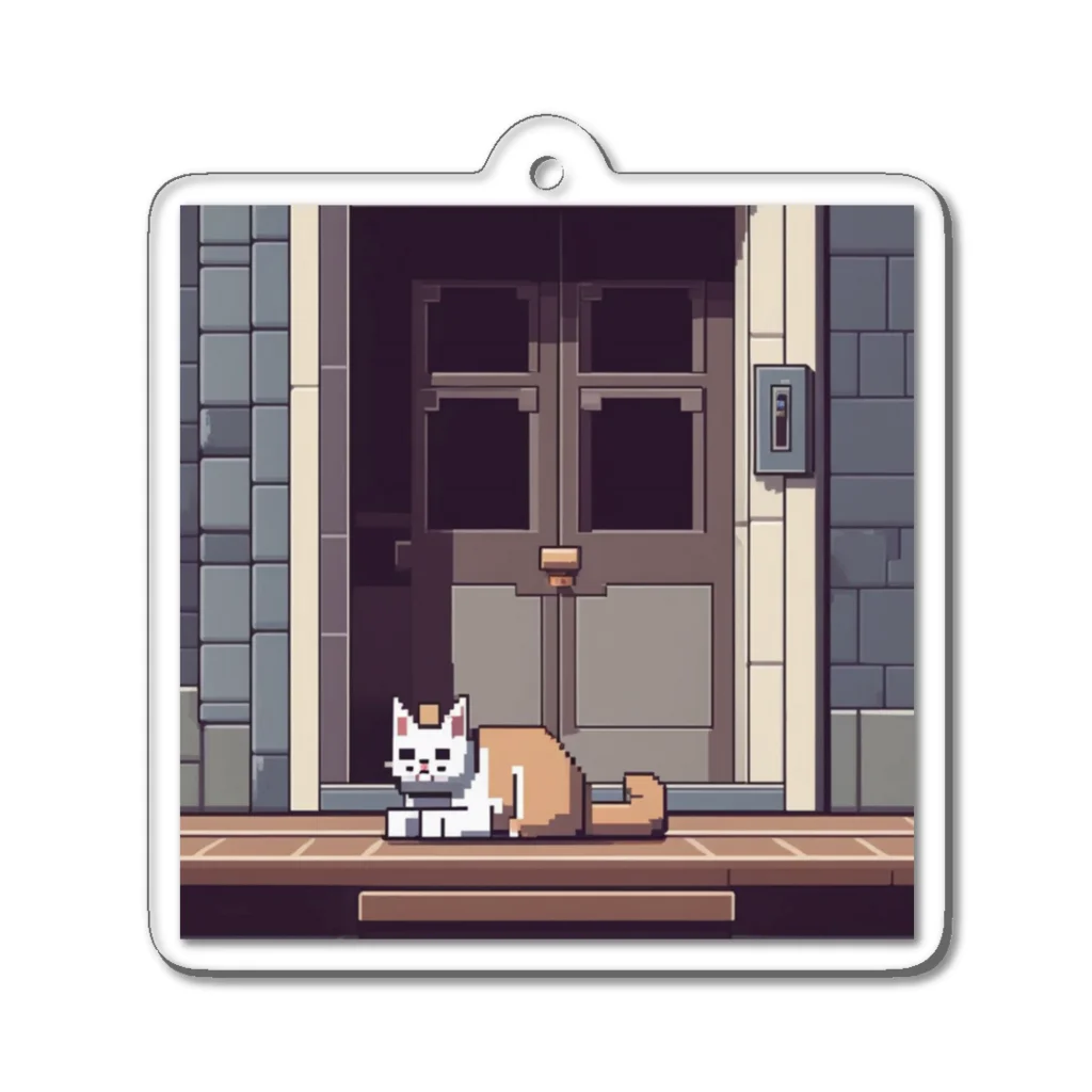 雪売店の捨て猫 Acrylic Key Chain