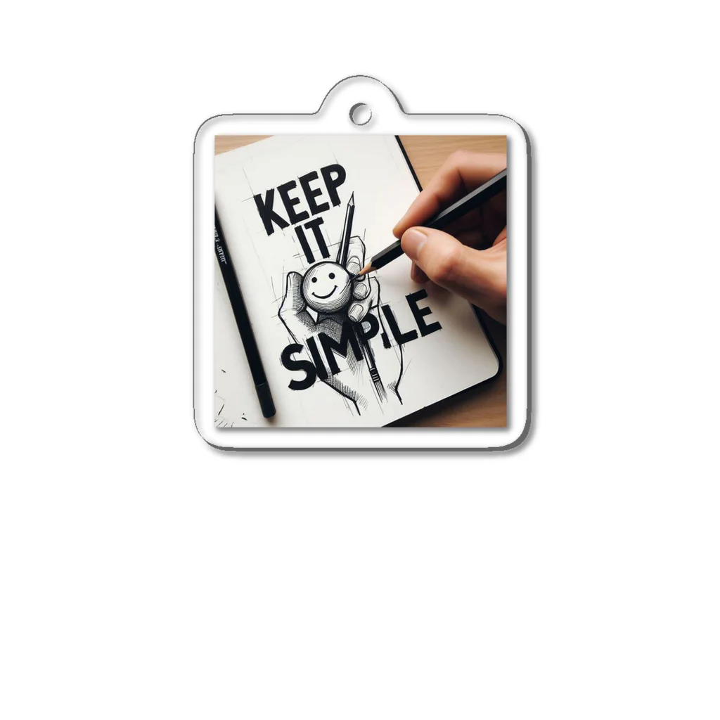 sagaのKeep it Simple Acrylic Key Chain