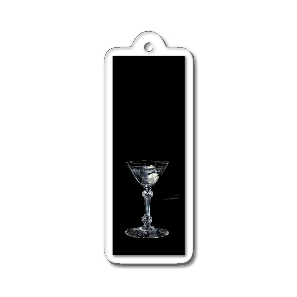 BARサトサキの飲めないカクテルのBARサトサキのマティーニキーホルダー Acrylic Key Chain