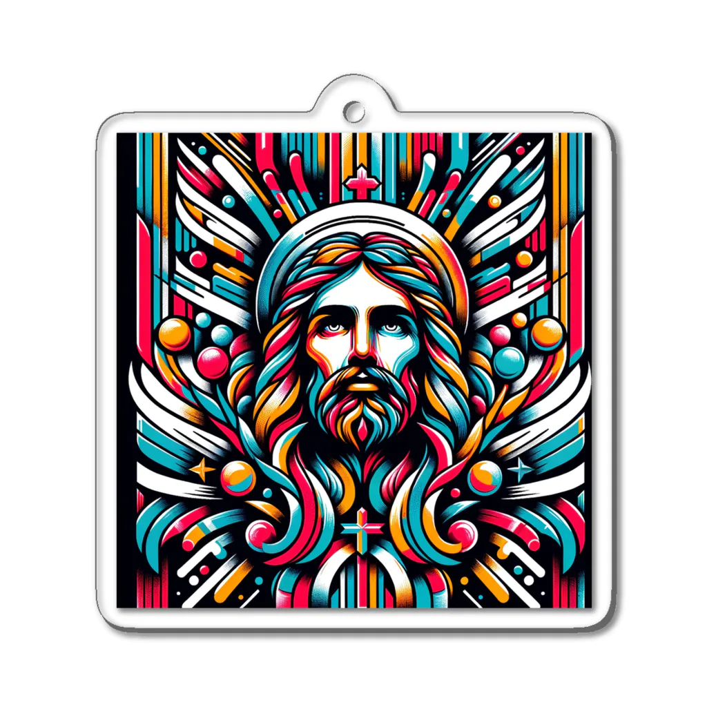 Kuris-DesignのThanks GOD,I'm alive. Acrylic Key Chain