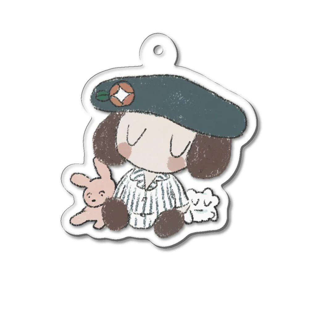 おはなみのおやすみ、はなみちゃん Acrylic Key Chain