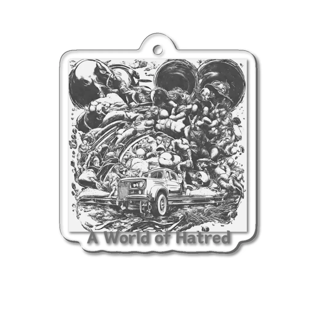 yumekauのA World of Hatred Acrylic Key Chain