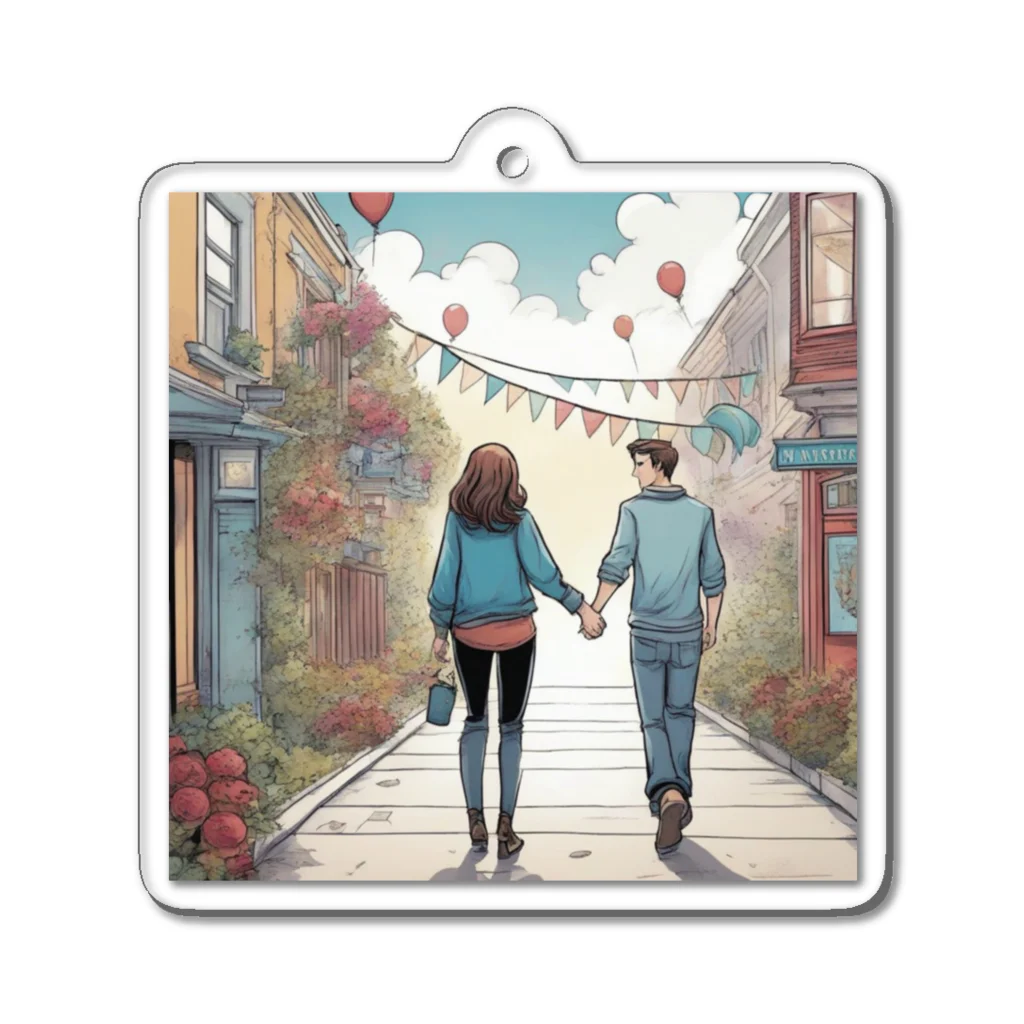 n-foodsupportの結婚のお祝いに❣ Acrylic Key Chain