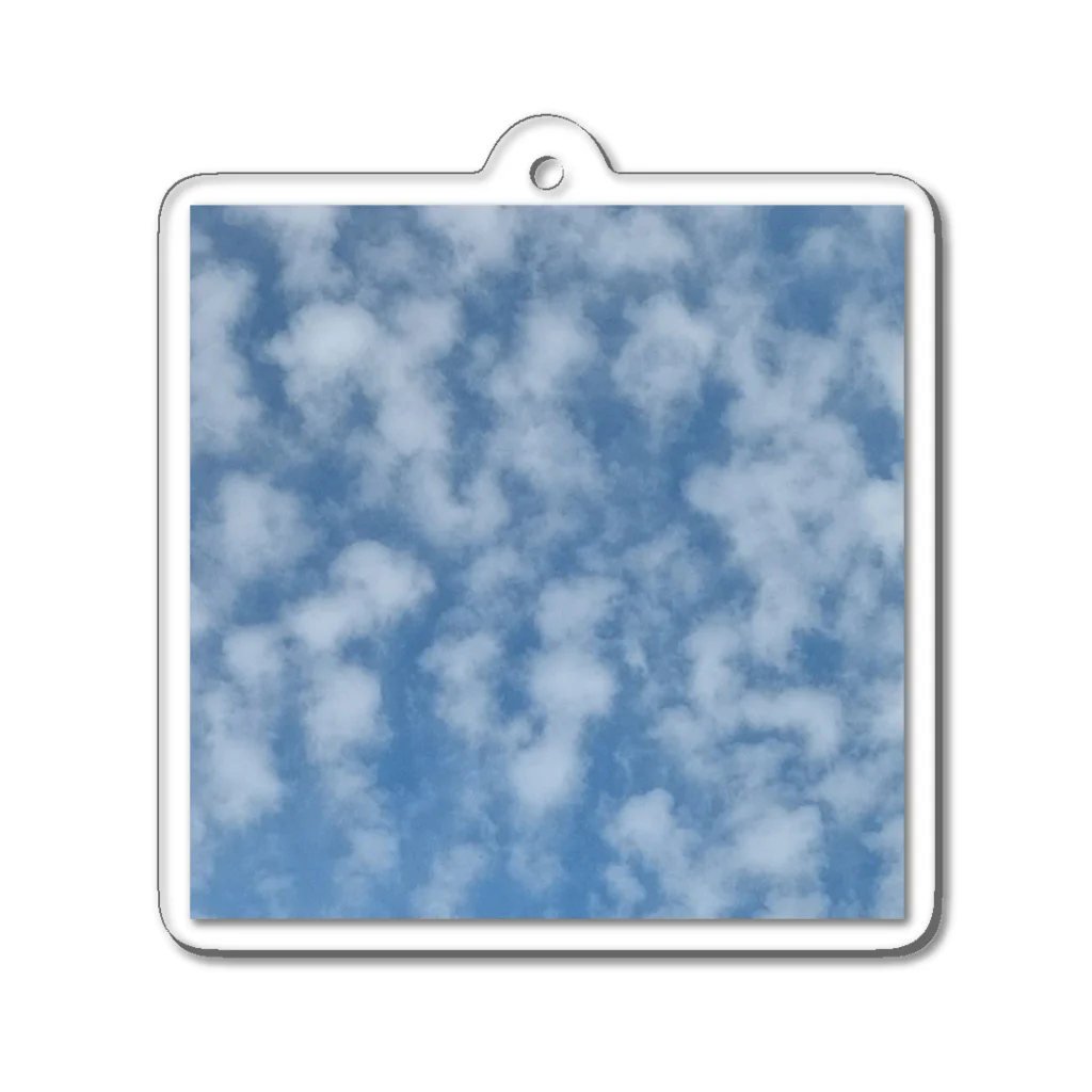 キキとココからの空と雲＠リシケシュ／インド アクリルキーホルダー