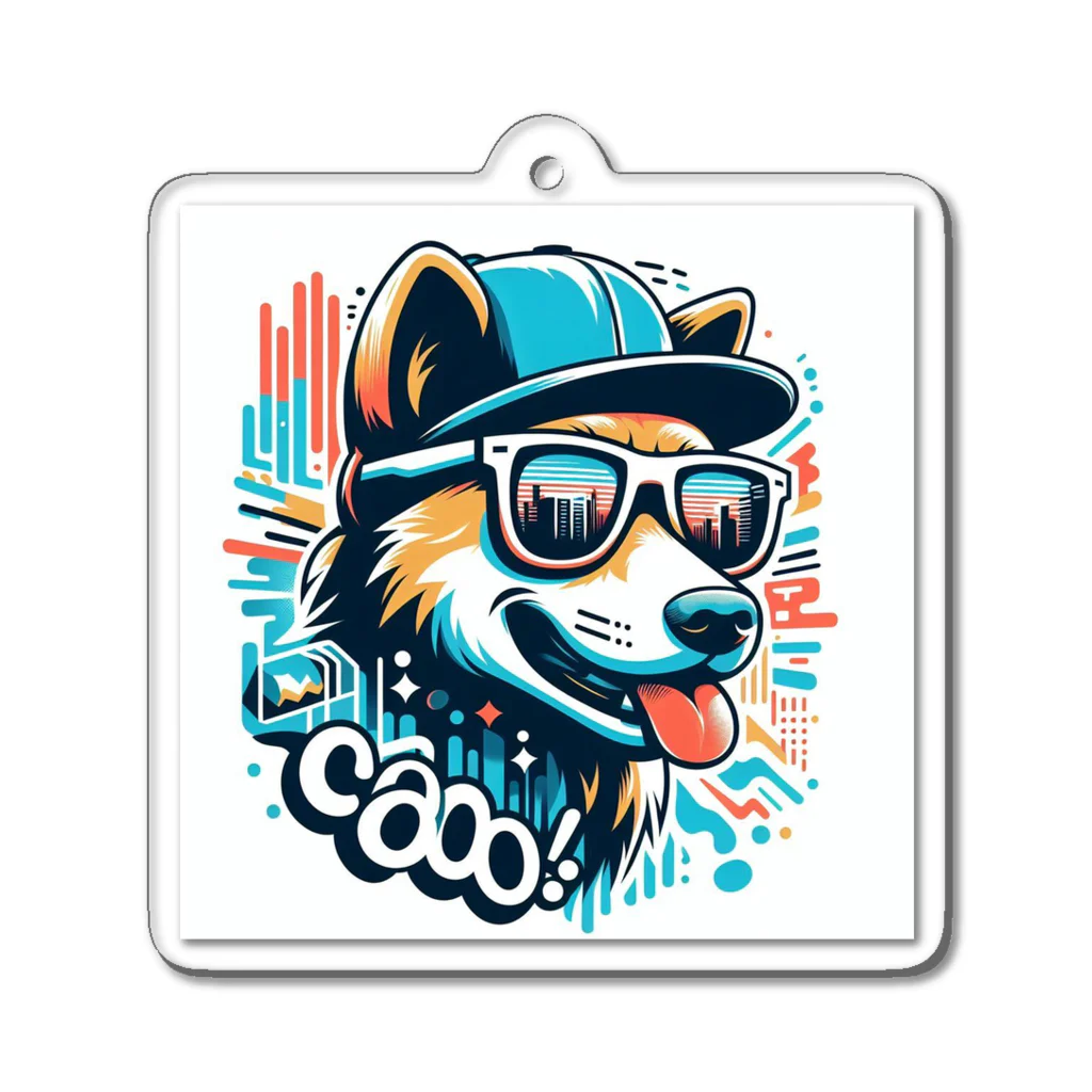 Design HarborのCool Dog Acrylic Key Chain