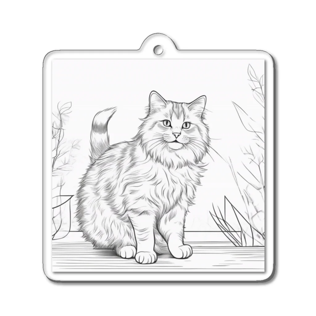 どうぶつやのサイベリアン       猫 Acrylic Key Chain