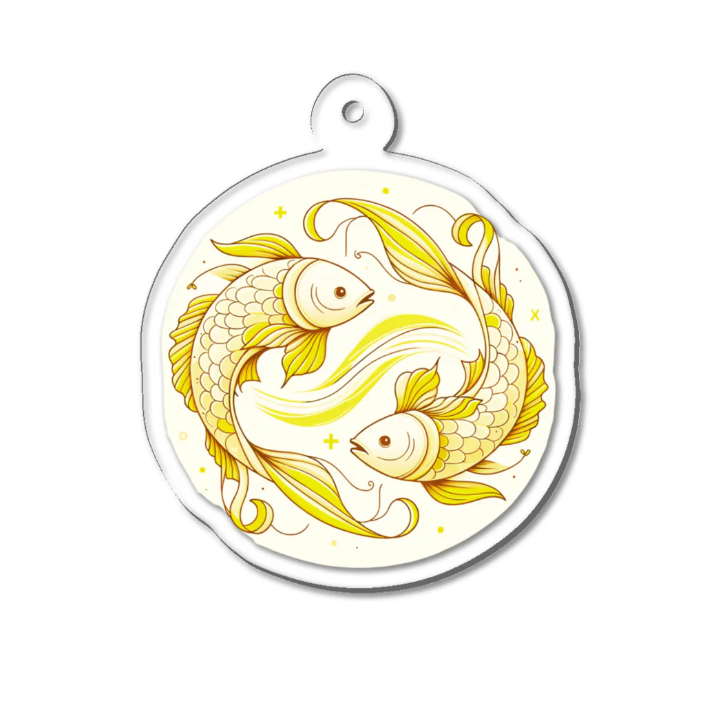 StarColorWaveの 【五黄土星】guardian series “Pisces“ Acrylic Key Chain