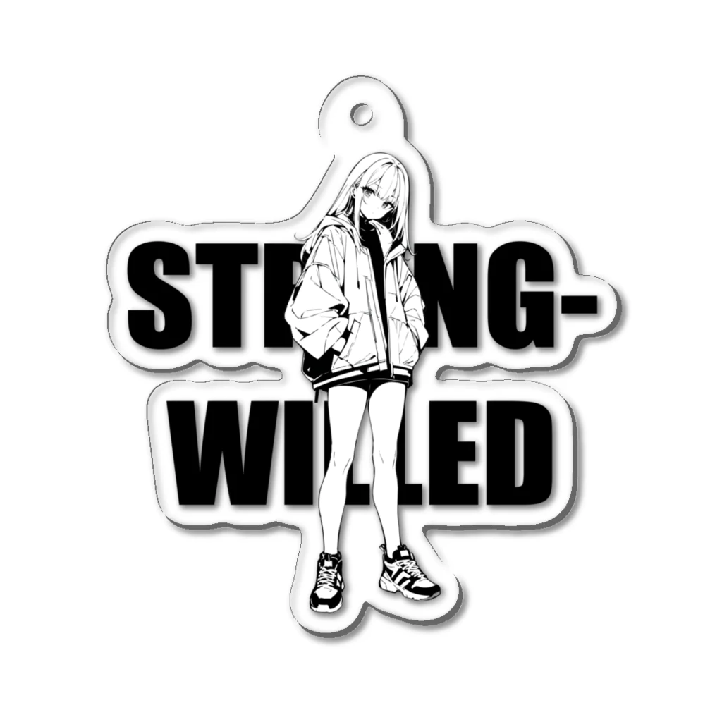 STRONG-WILLEDのSTRONG-WILLED_01GIRL Acrylic Key Chain