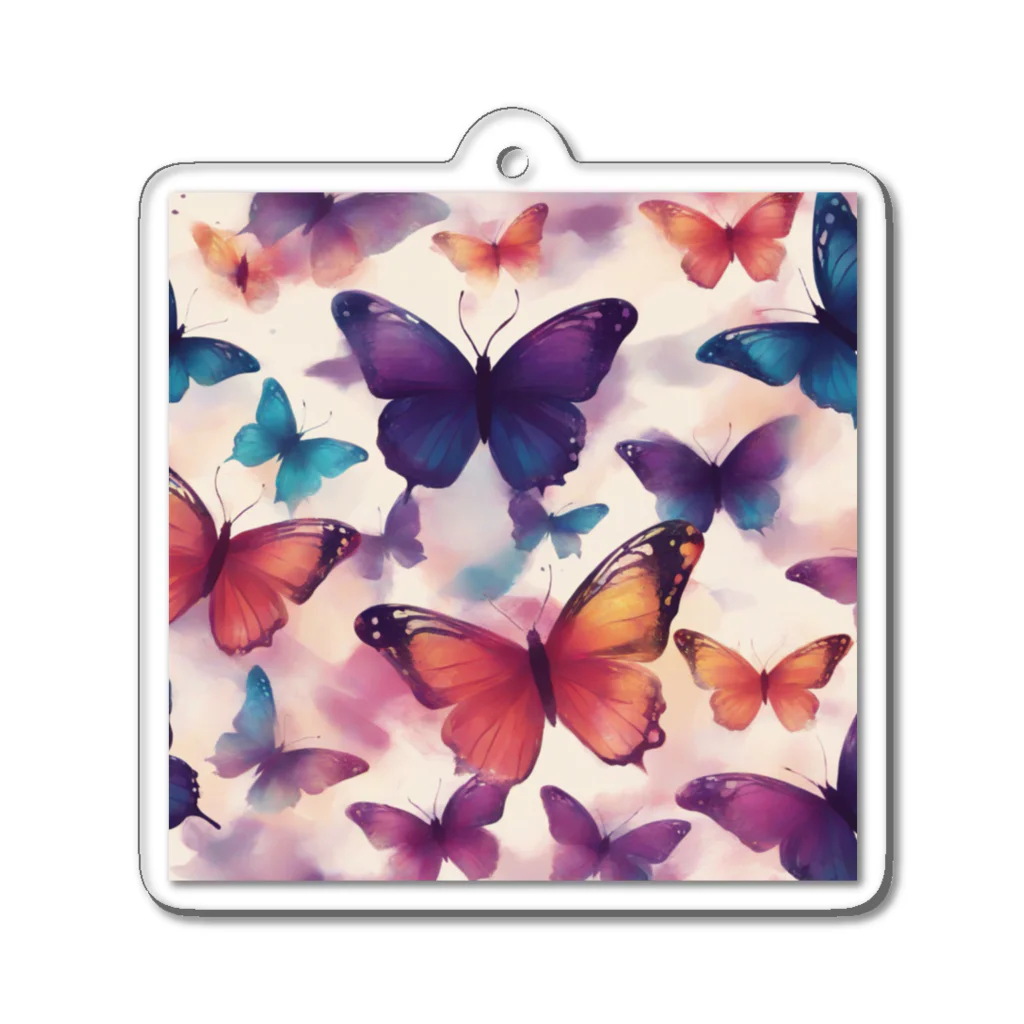 PRINCESSの芸術の蝶 アクリルキーホルダー