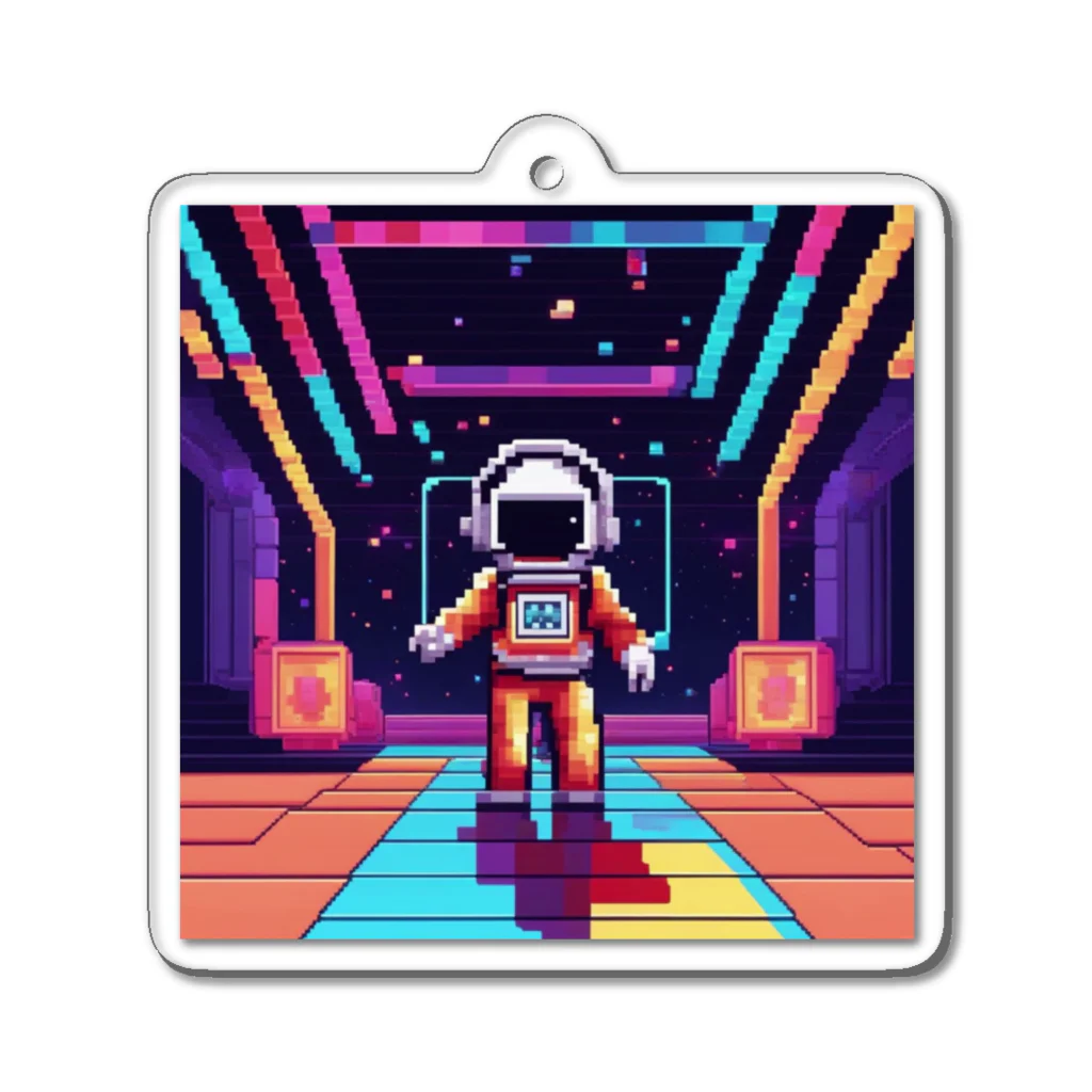 jsaofsjofaakoの宇宙船の中のダンスフロア Acrylic Key Chain