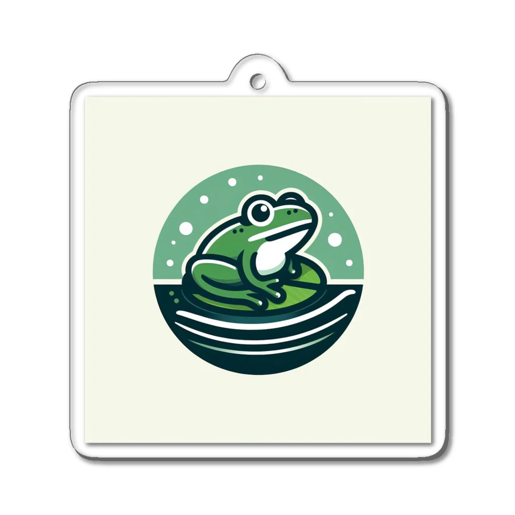 Design Harborのcute frog Acrylic Key Chain