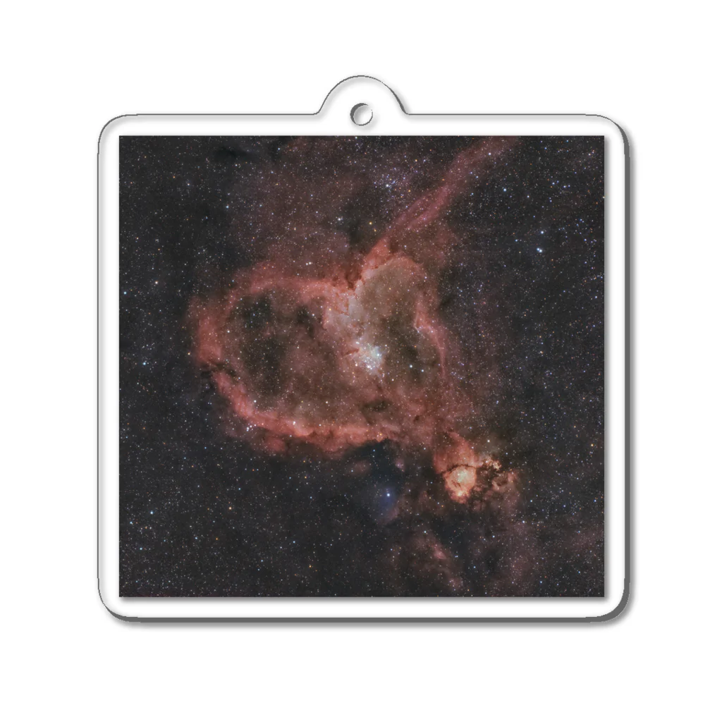 S204_Nanaのハート星雲 アクリルキーホルダー