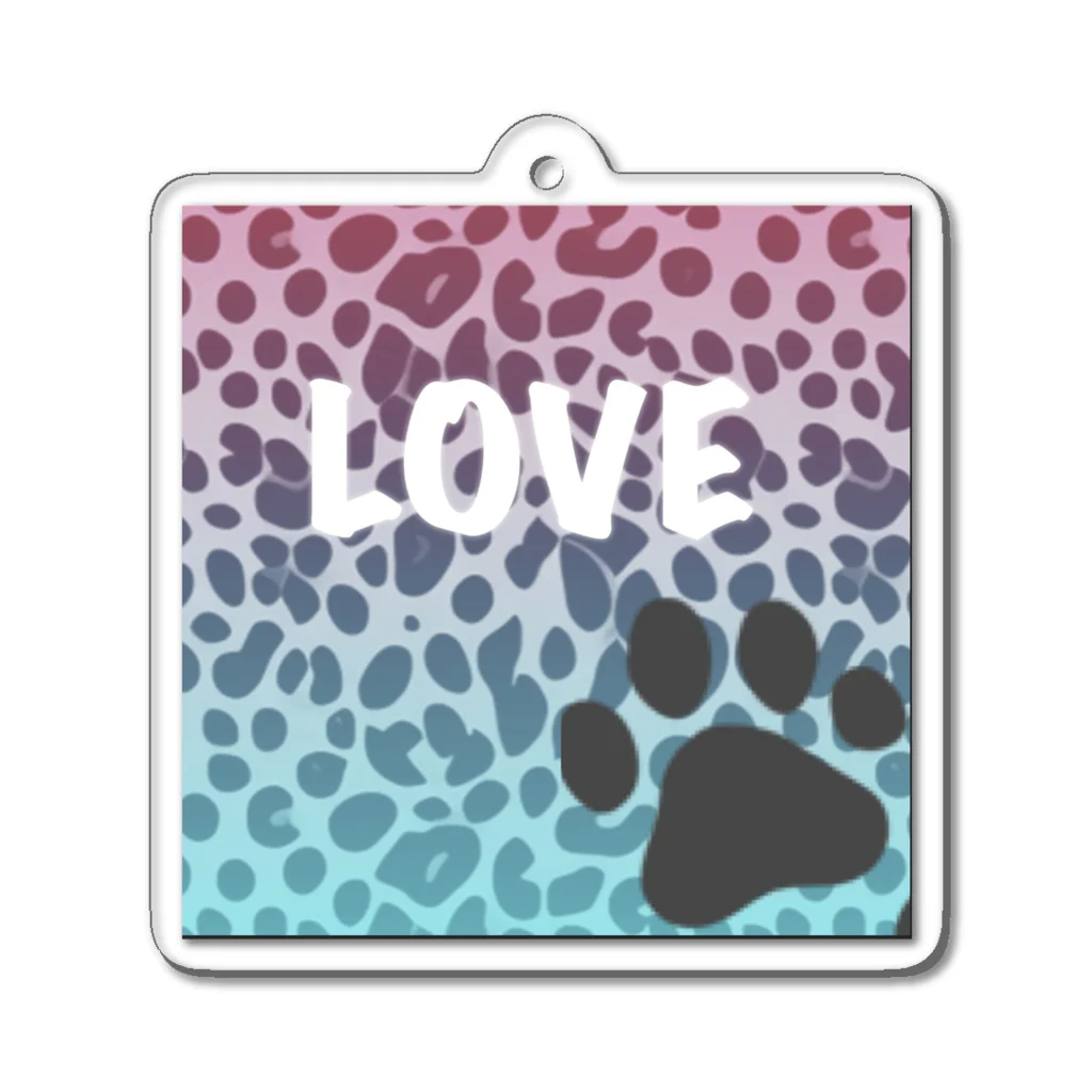 Porte de  bonheur  〜幸せの扉〜の豹柄LOVE🐾シリーズ Acrylic Key Chain