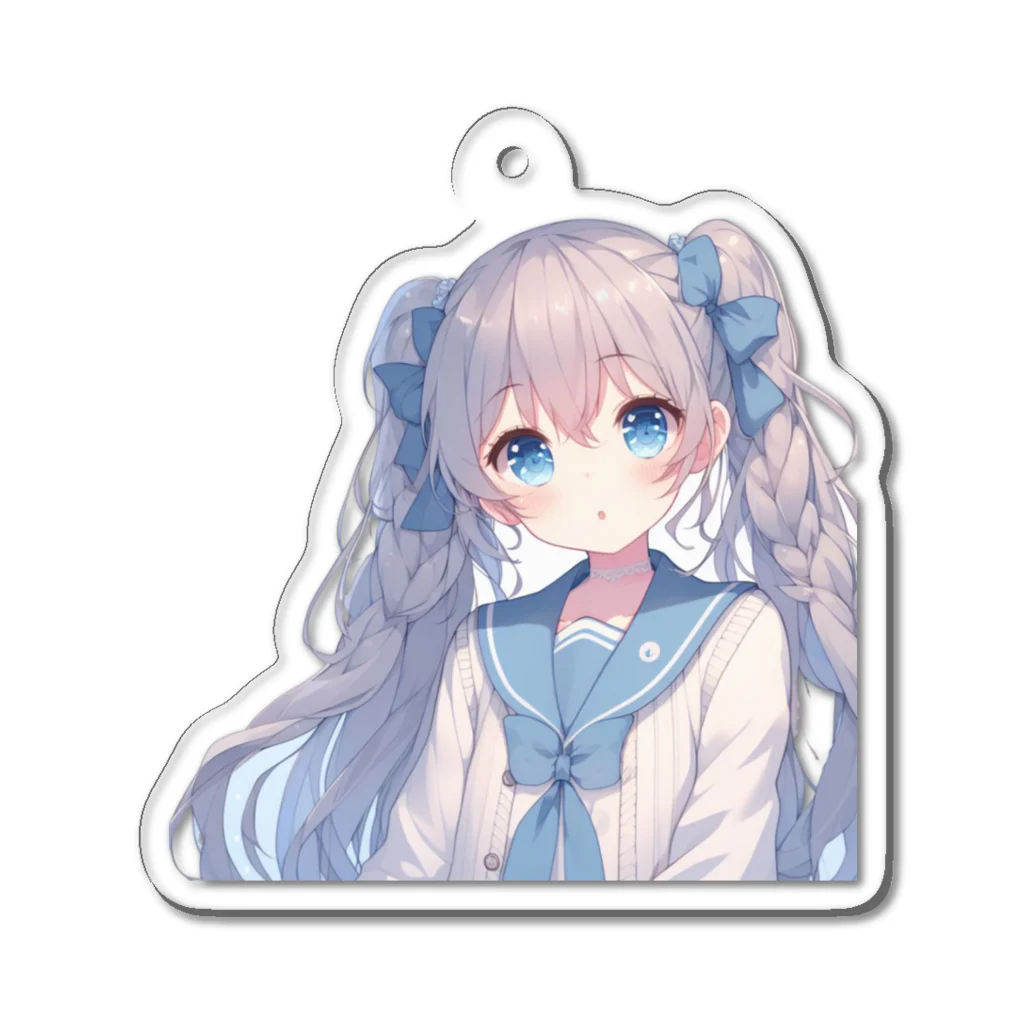 onakasuita_7のかわいい女の子 -Mizuiro- Acrylic Key Chain