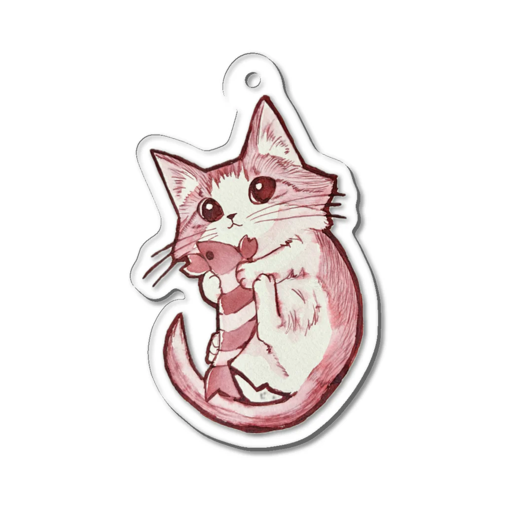 そらねこの蹴りけりぐるみ Acrylic Key Chain