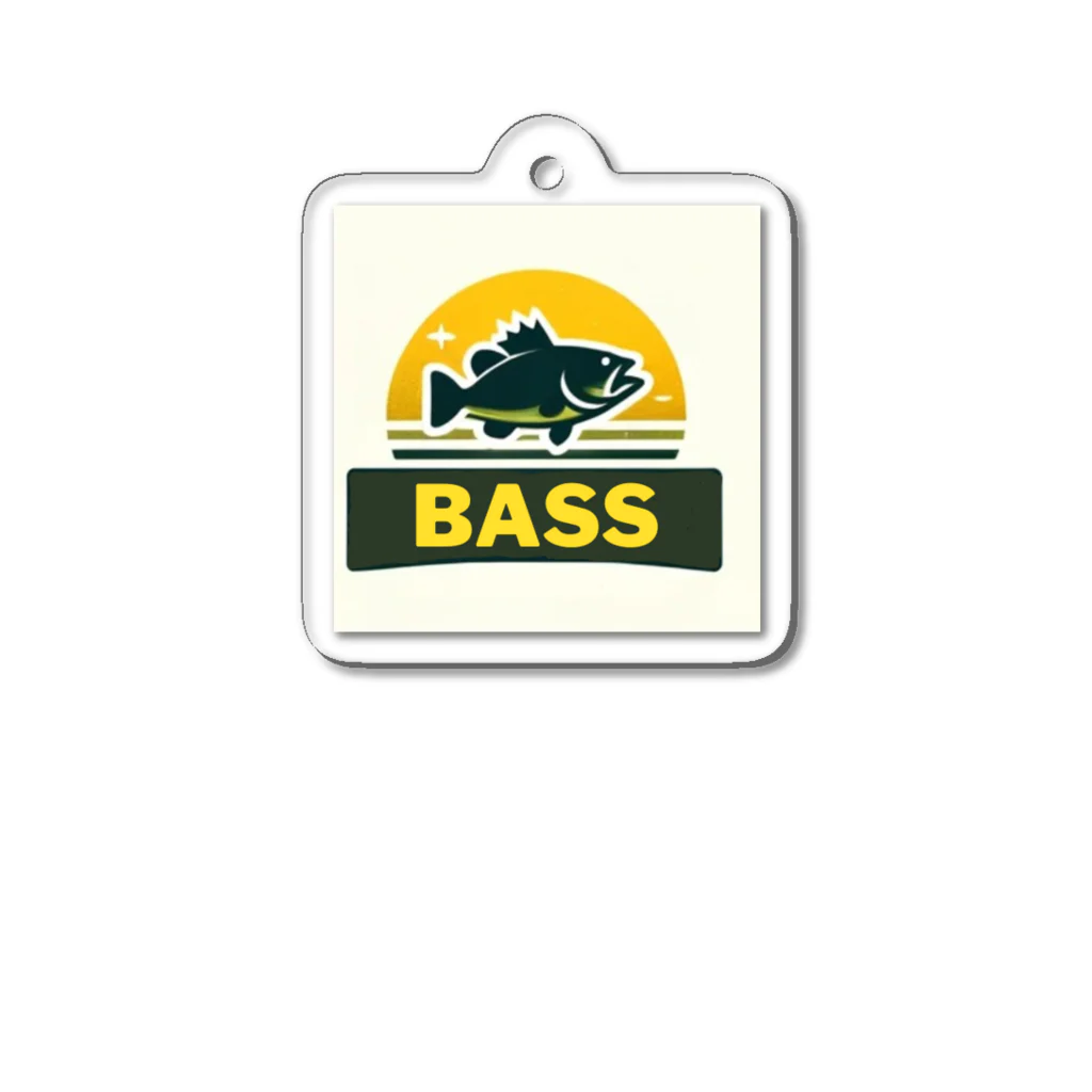 bassblocksのレトロバスロゴ Acrylic Key Chain