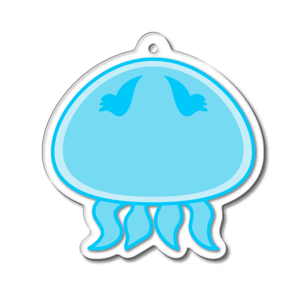 So湖いらの「BIWAKO DE JELLYFISH」ダイカットアクリルキーホルダー Acrylic Key Chain