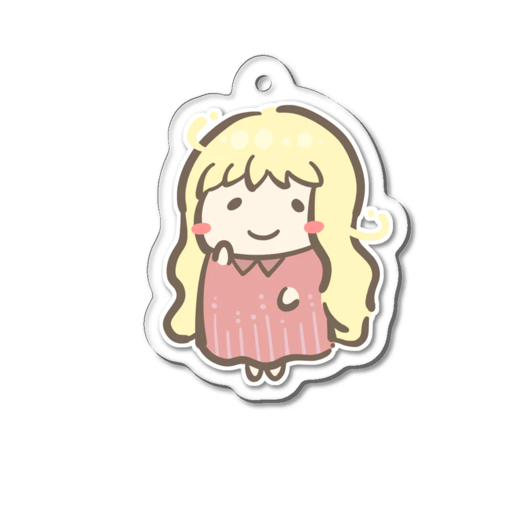 とけてるトランクわーるどのとけてる降りられないちゃん Acrylic Key Chain