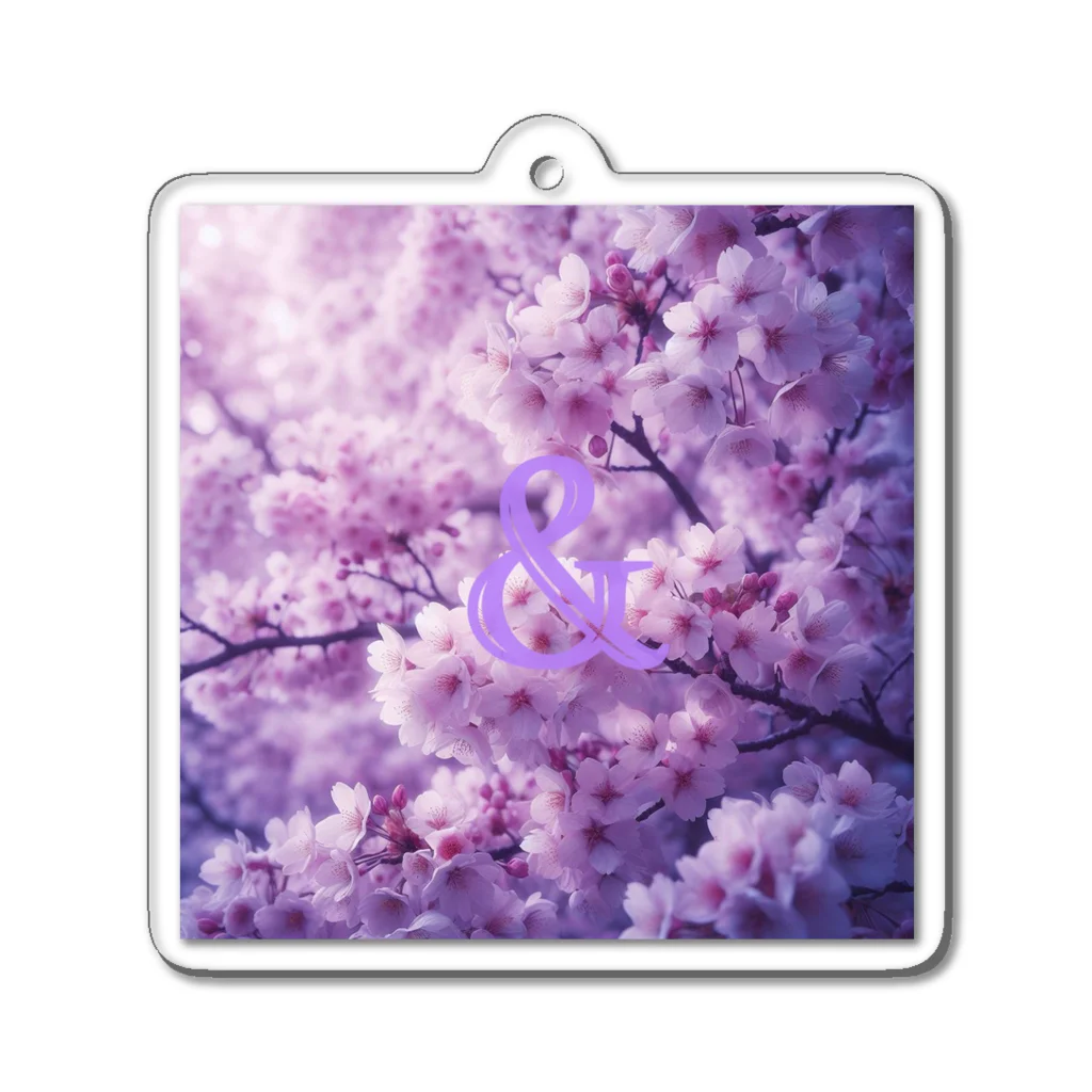 &PINEの桜 Acrylic Key Chain