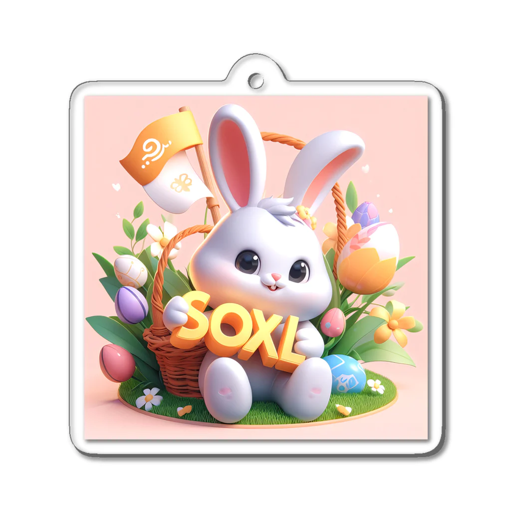 Bunny RingのSOXL Spring Acrylic Key Chain