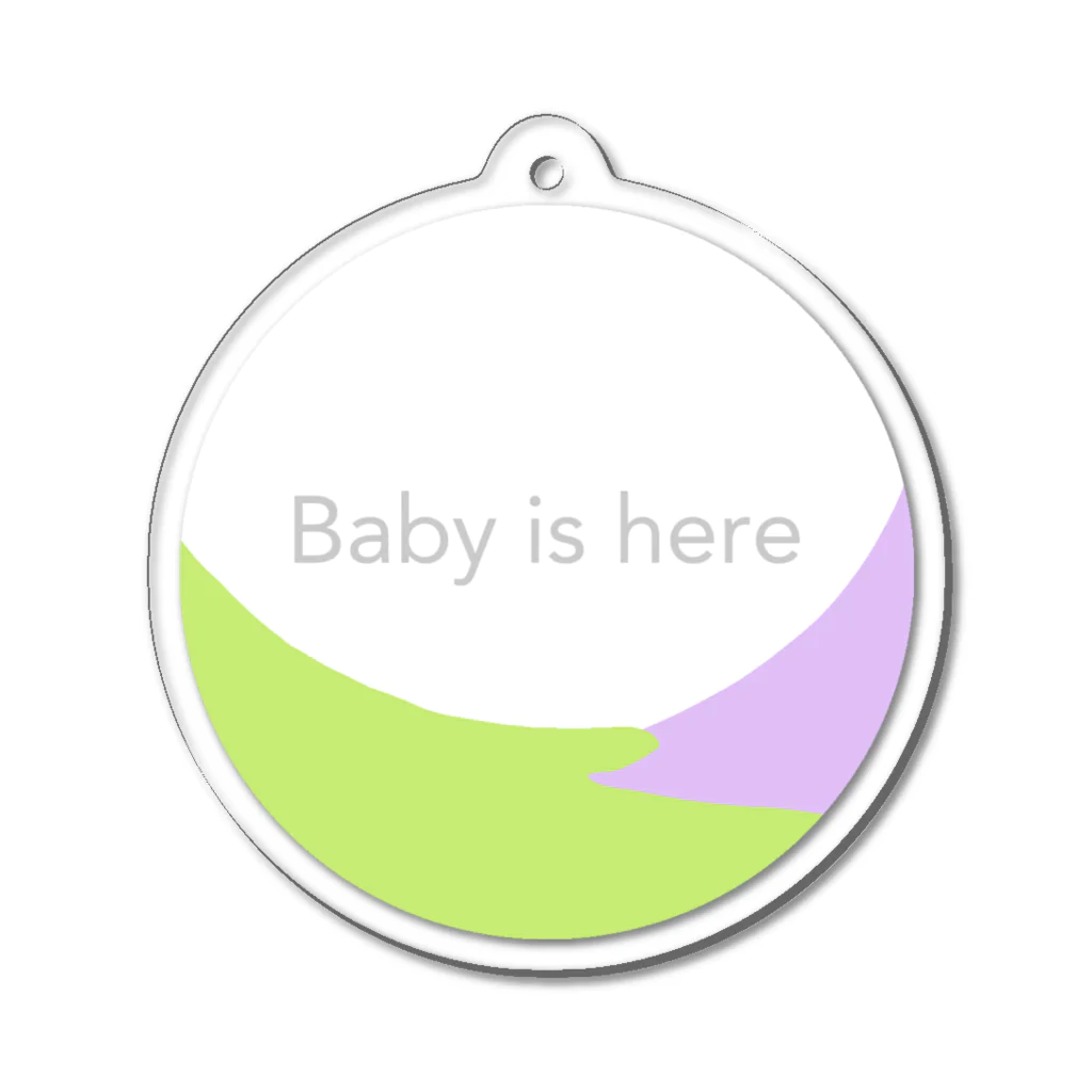 arekoreのBaby is here Acrylic Key Chain