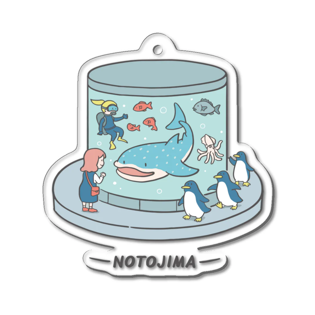 NBworksのNOTO NOTE ～能登の旅・能登島～　 Acrylic Key Chain