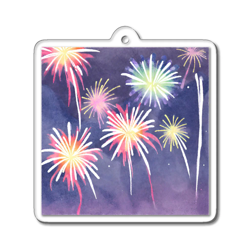 K-SHIKI_JapanesethingsのHANABI Acrylic Key Chain