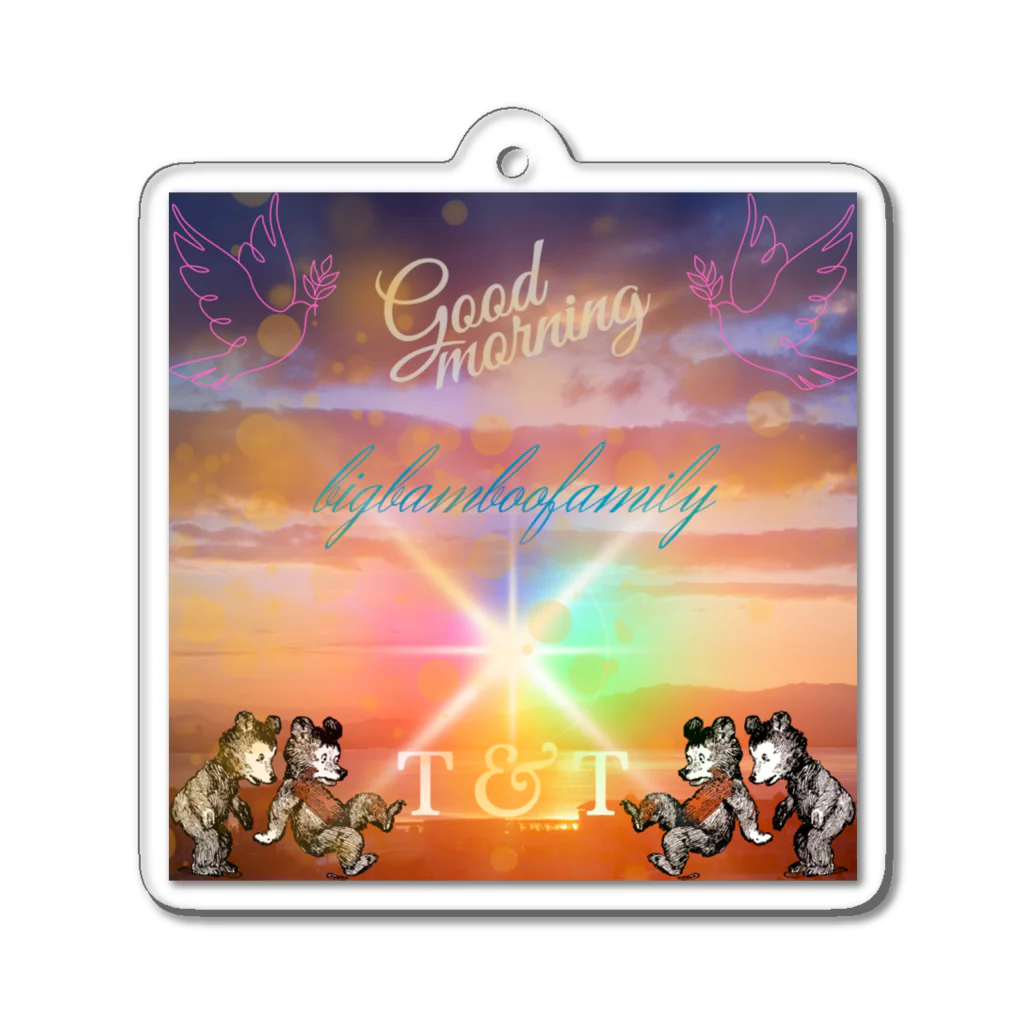 bigbamboofamilyのbigbamboofamily Acrylic Key Chain