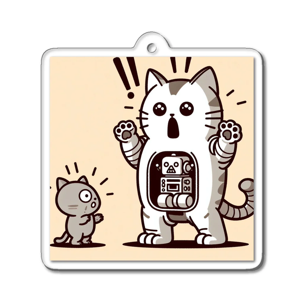 ロボなねこちゃんのサプライズねこット Acrylic Key Chain