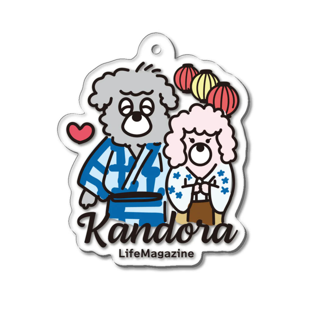 Bada&Hanul's Shopの浴衣デートを楽しむバダくんとハヌルちゃん Acrylic Key Chain