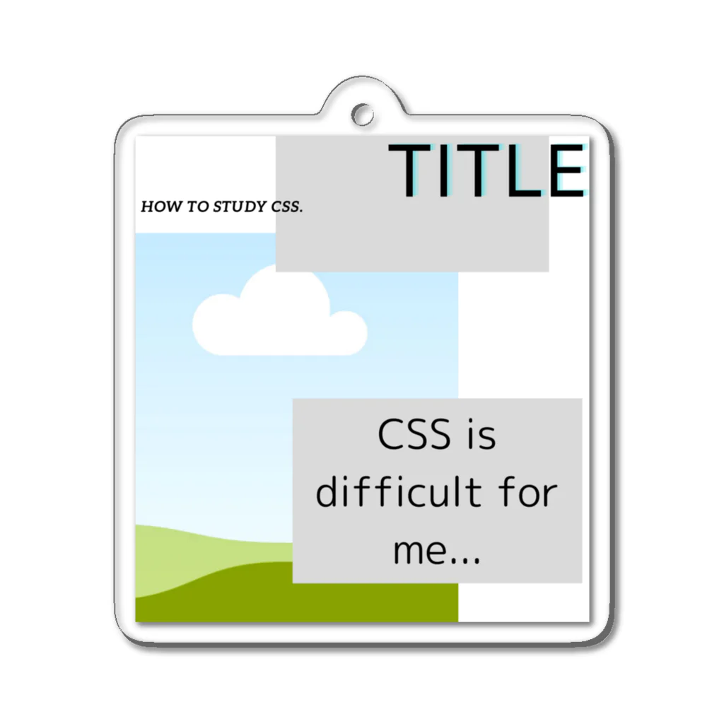 Sounds Focus&RelaxのI got CSS! アクリルキーホルダー