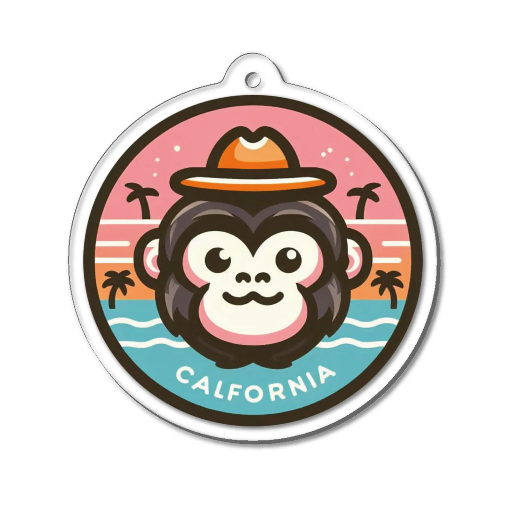 Omiya_ JAP_038のRCW_Goods_gorillaCalifornia Acrylic Key Chain