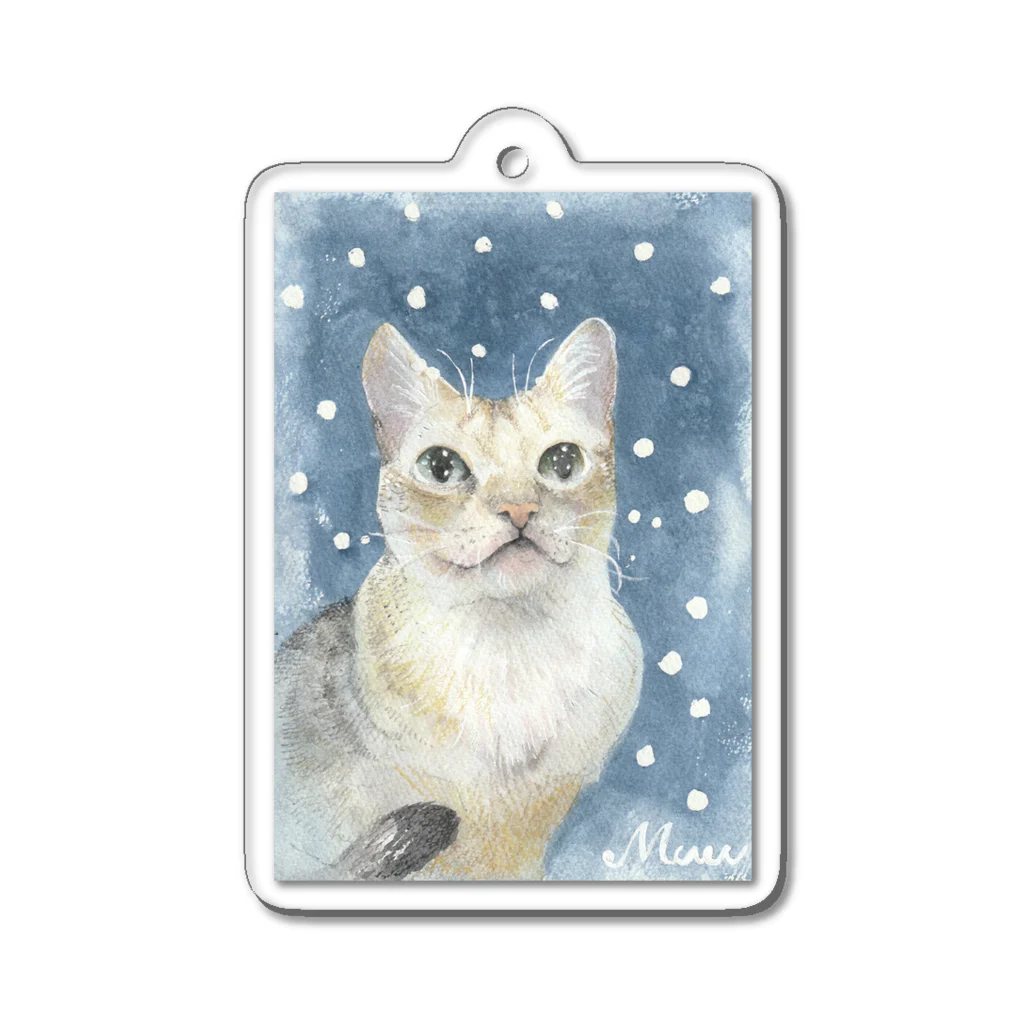 Muuむうのピクシーと雪 Acrylic Key Chain