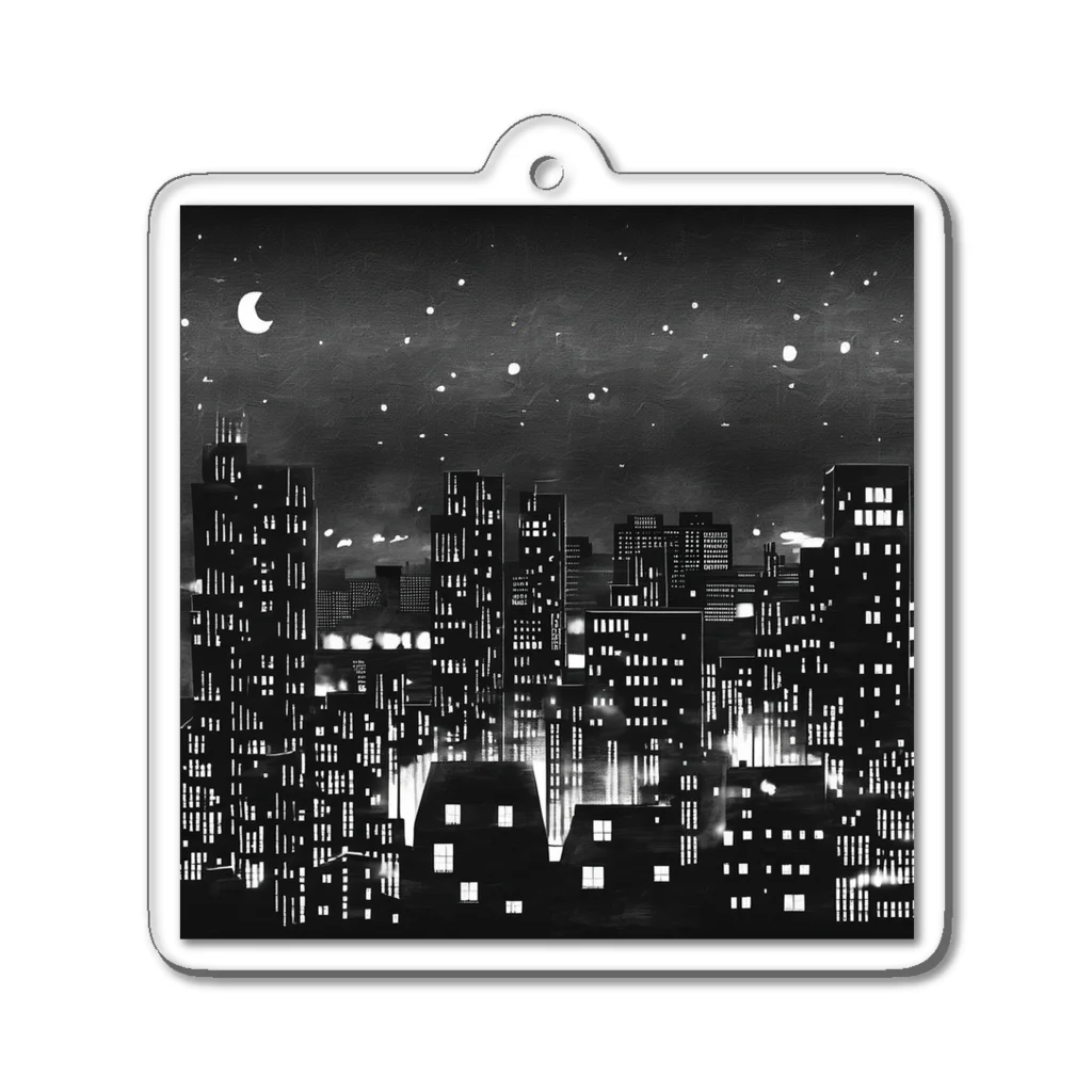 MEGROOVEの都会の夜景🏙 Acrylic Key Chain