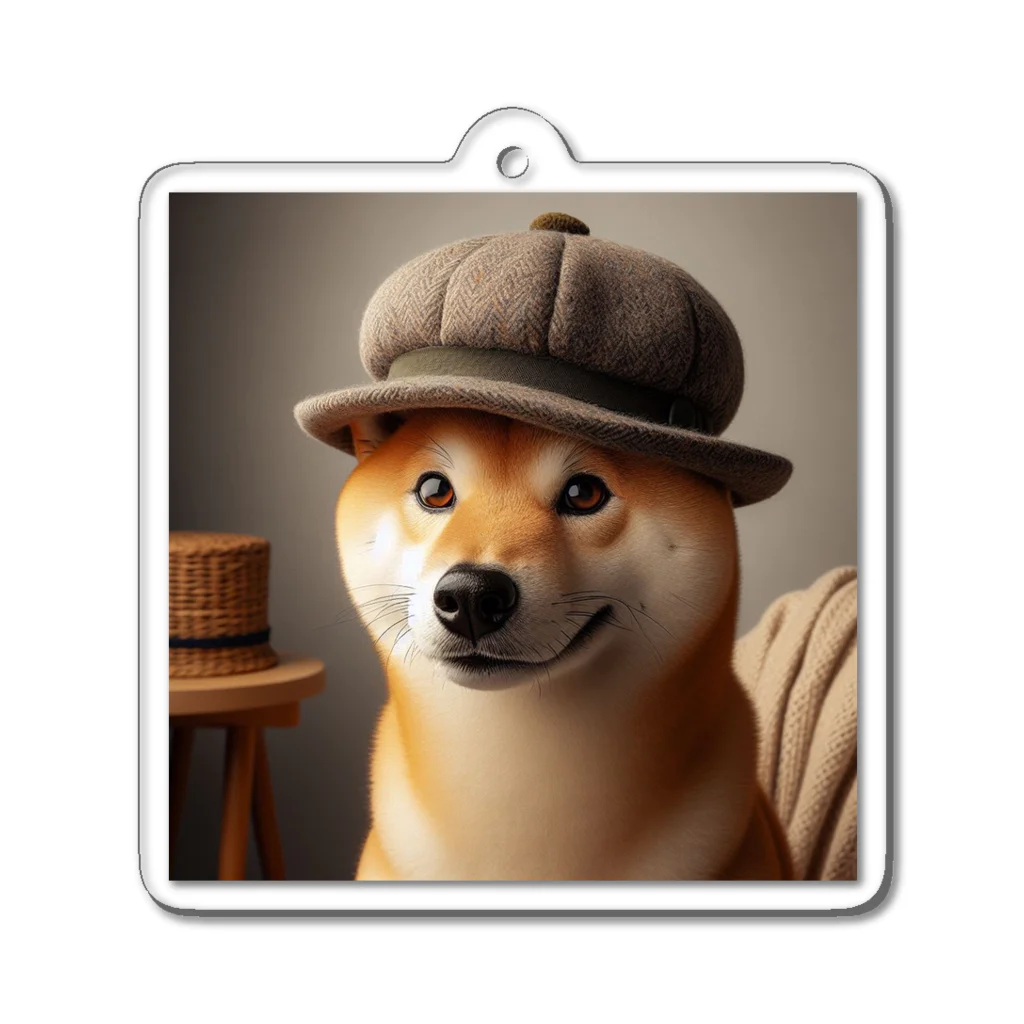 ANTARESのおでかけ柴犬 Acrylic Key Chain