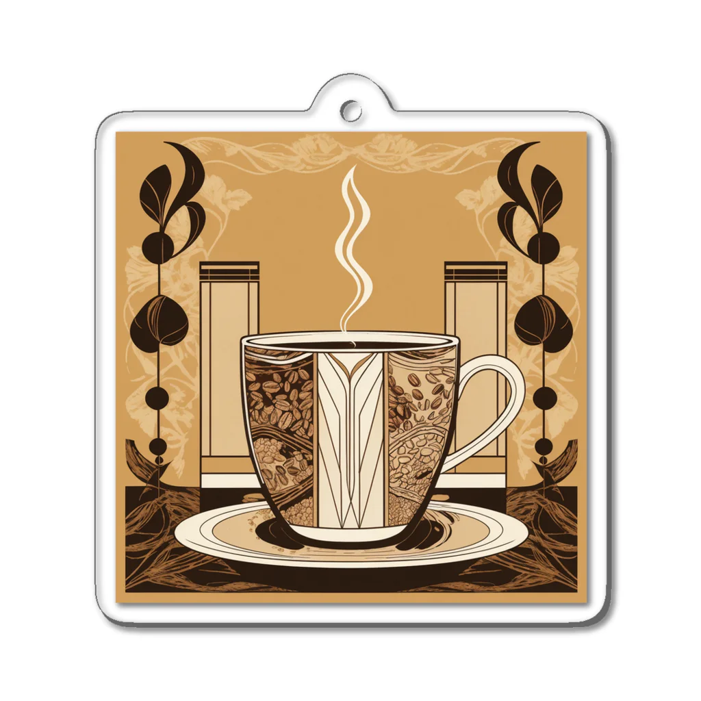 s-daisukiのde:coffee Acrylic Key Chain