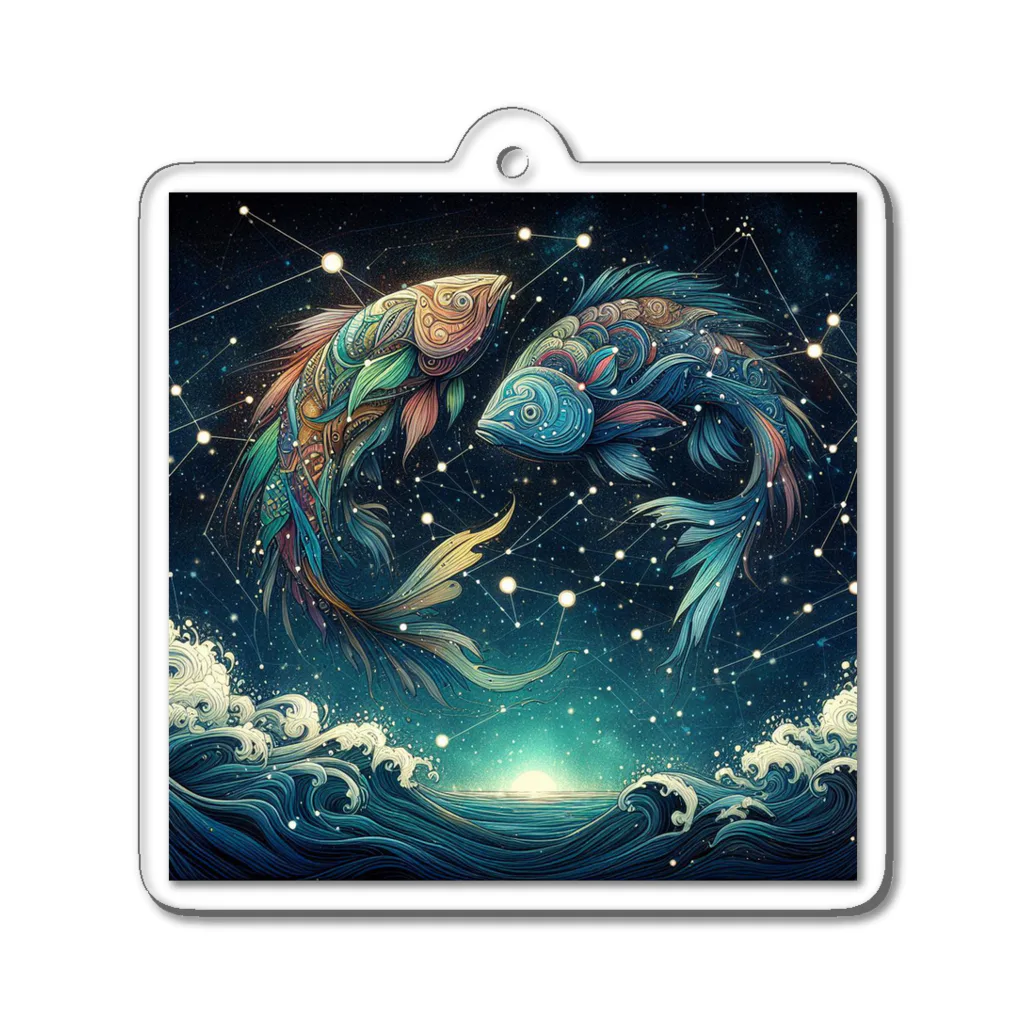 OCEAN_HUNTERの双魚の舞 Acrylic Key Chain