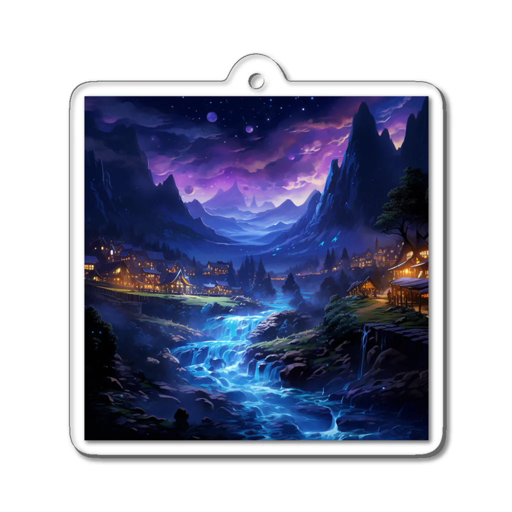 AQUAMETAVERSEの夜空　なでしこ1478 Acrylic Key Chain