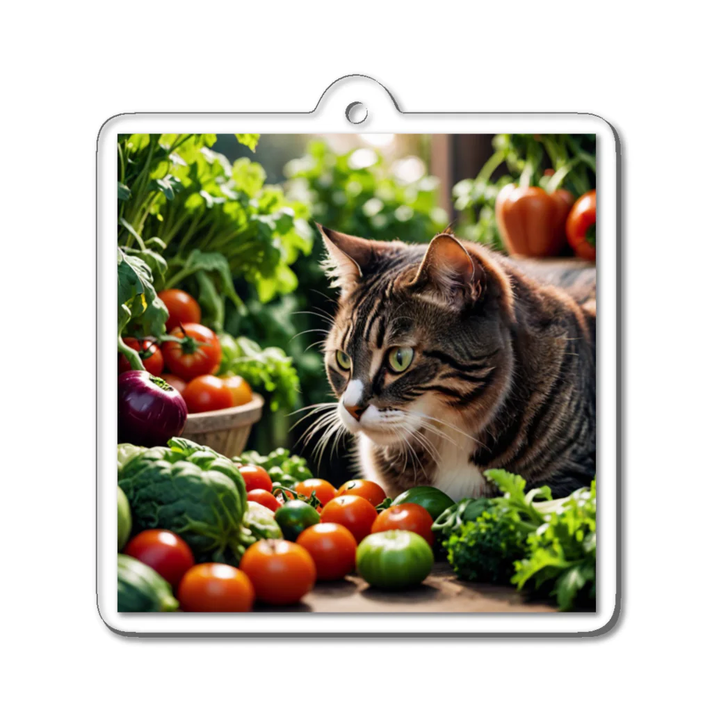 miyabi1116の草食な猫？ Acrylic Key Chain