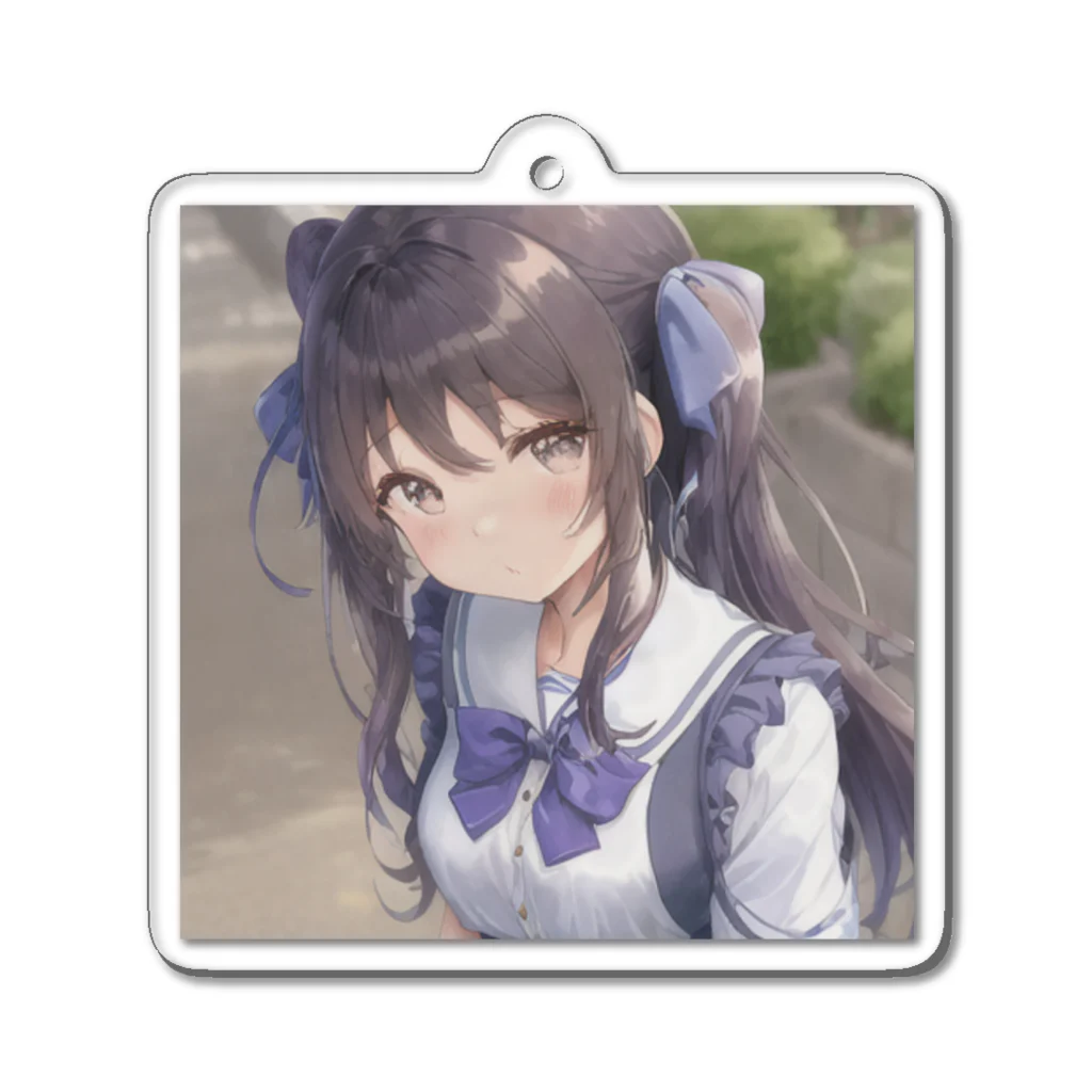 アニメスター製作所の美織里　ツイン娘 Acrylic Key Chain