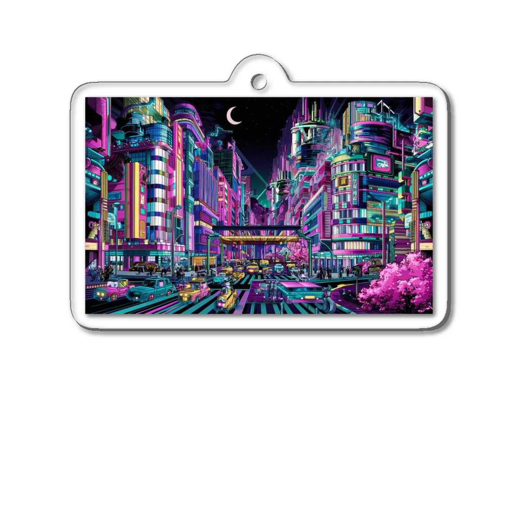 かてこの洋服販売所のNeon Tokyou Acrylic Key Chain