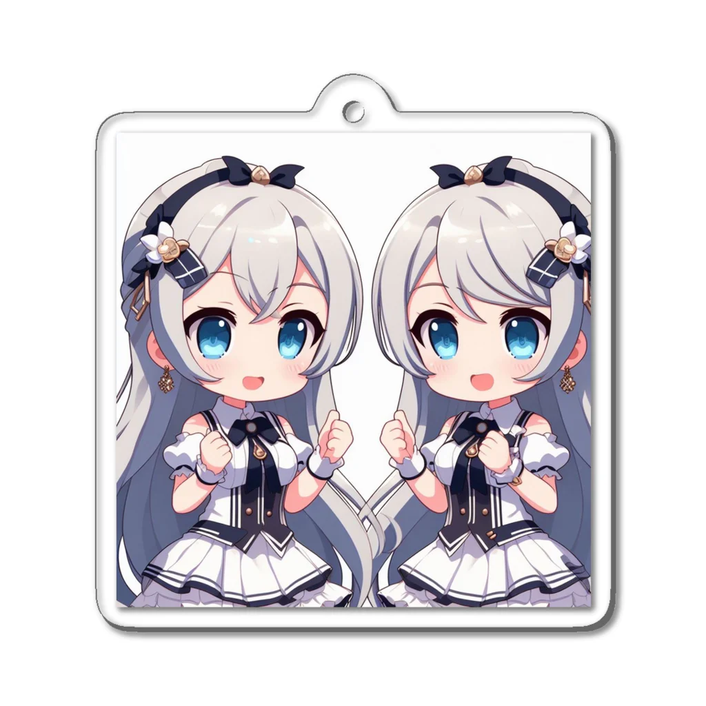 kun_のスポットライトを浴びる可愛らしいアイドルたち Acrylic Key Chain